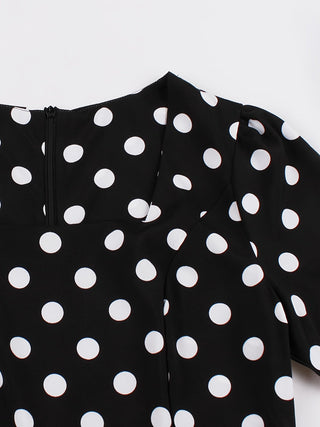 Marguerite™ | Robe pois élégante confortable intemporelle